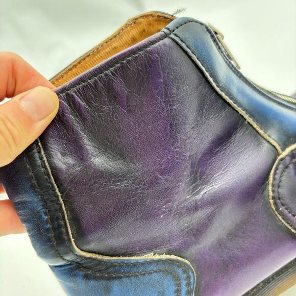 VTG John Fluevog x Dr. Doc Martens Colorblock Boots Men's 8 Made in England Rare - Picture 12 of 14